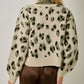 Front Bow Tied Leopard Cardigan
