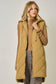 Quilted Puffer Long Hoodie Vest