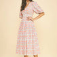 Pink Multi Geometric Pattern Dress