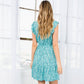 Flower Print Tassel Tie Dress