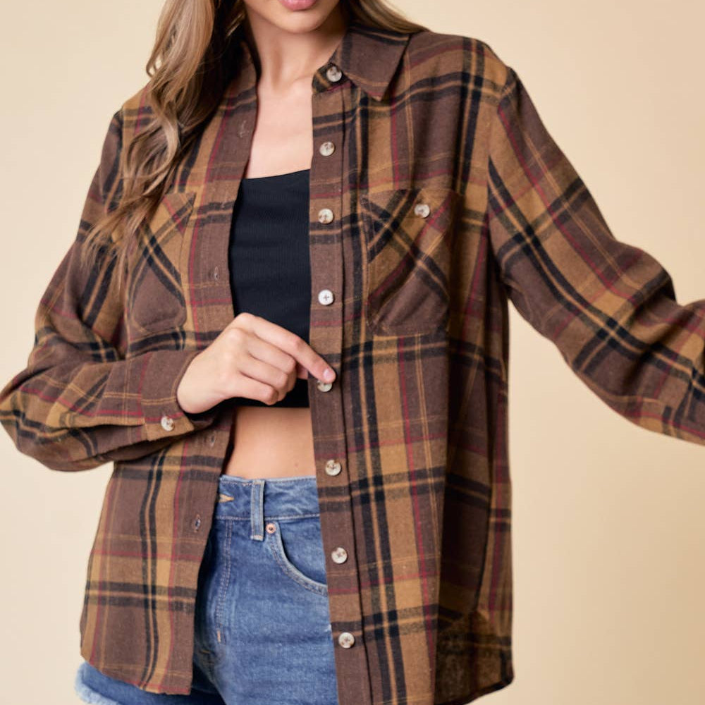 Plaid Button Down Shirt