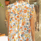 Ruffle Neck Mustard Floral Top