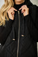 Quilted Puffer Long Hoodie Vest