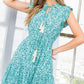 Flower Print Tassel Tie Dress