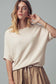 Relaxed Dolman Sleeve Knit Sweater Top