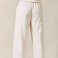 Elastic Waist Band Wide Leg Pant