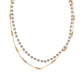 15+ Grey+Beaded 2 Row Necklace
