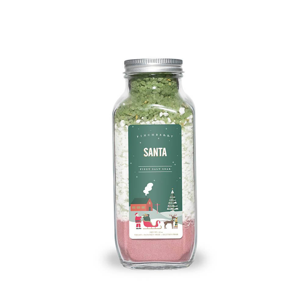Santa Soothing Holiday Fizzy Salt Soak