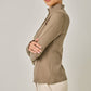 High Neck Striped Henley Top
