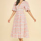 Pink Multi Geometric Pattern Dress