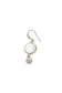 Silver Crystal and Ball Drop Fish Hook Earrings
