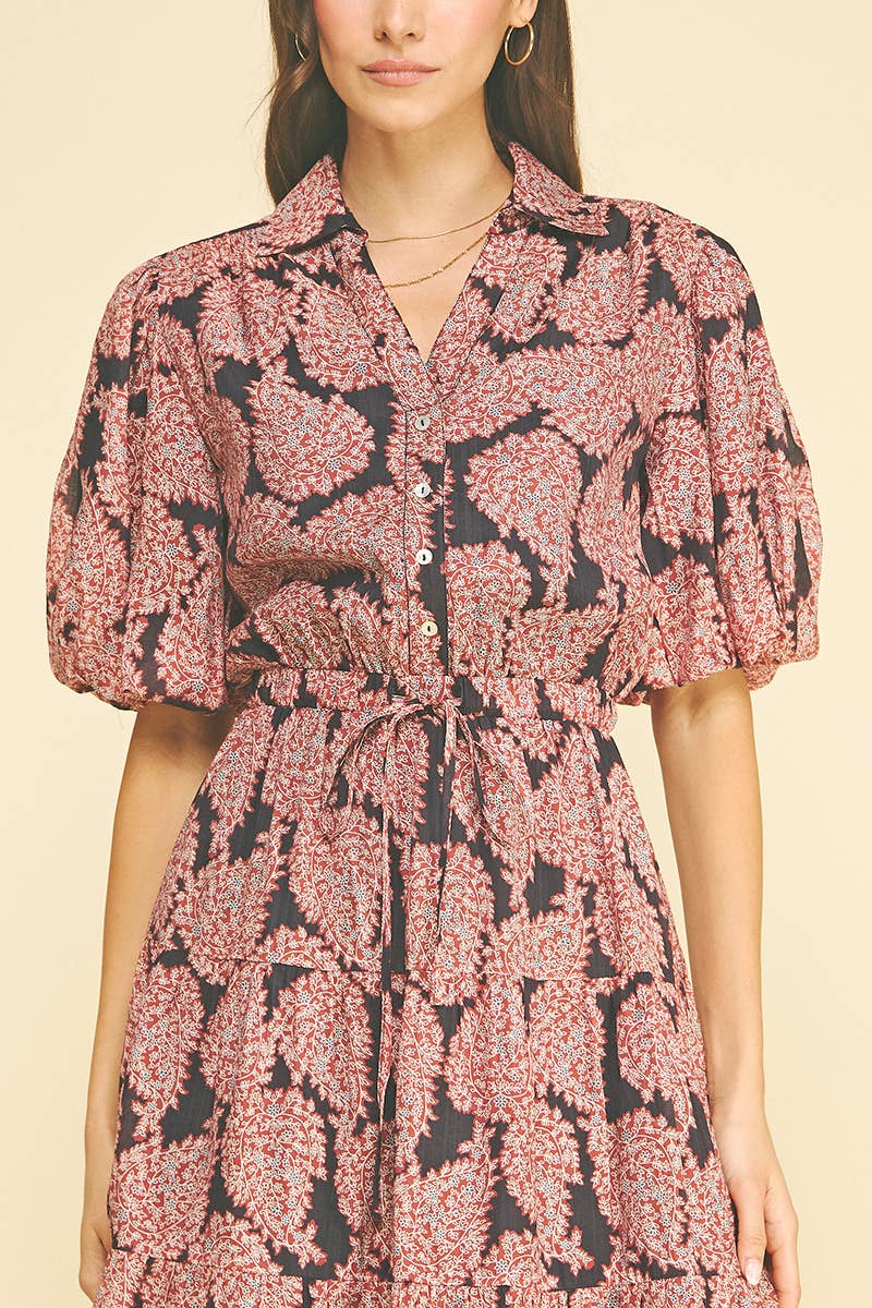 Floral Button Down Midi