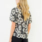 Puff Sleeve Floral Print Top