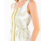 Zipper Long Leaf Dress
