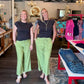 Kate High Rise Crop Wide Leg-Celery