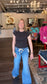 Kut Maya High Rise Tie Waist Denim