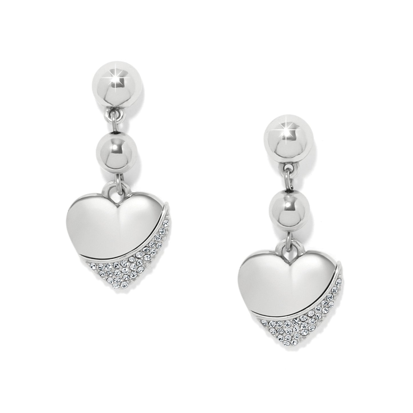 Meridian Petite Heart Wave Post Earrings