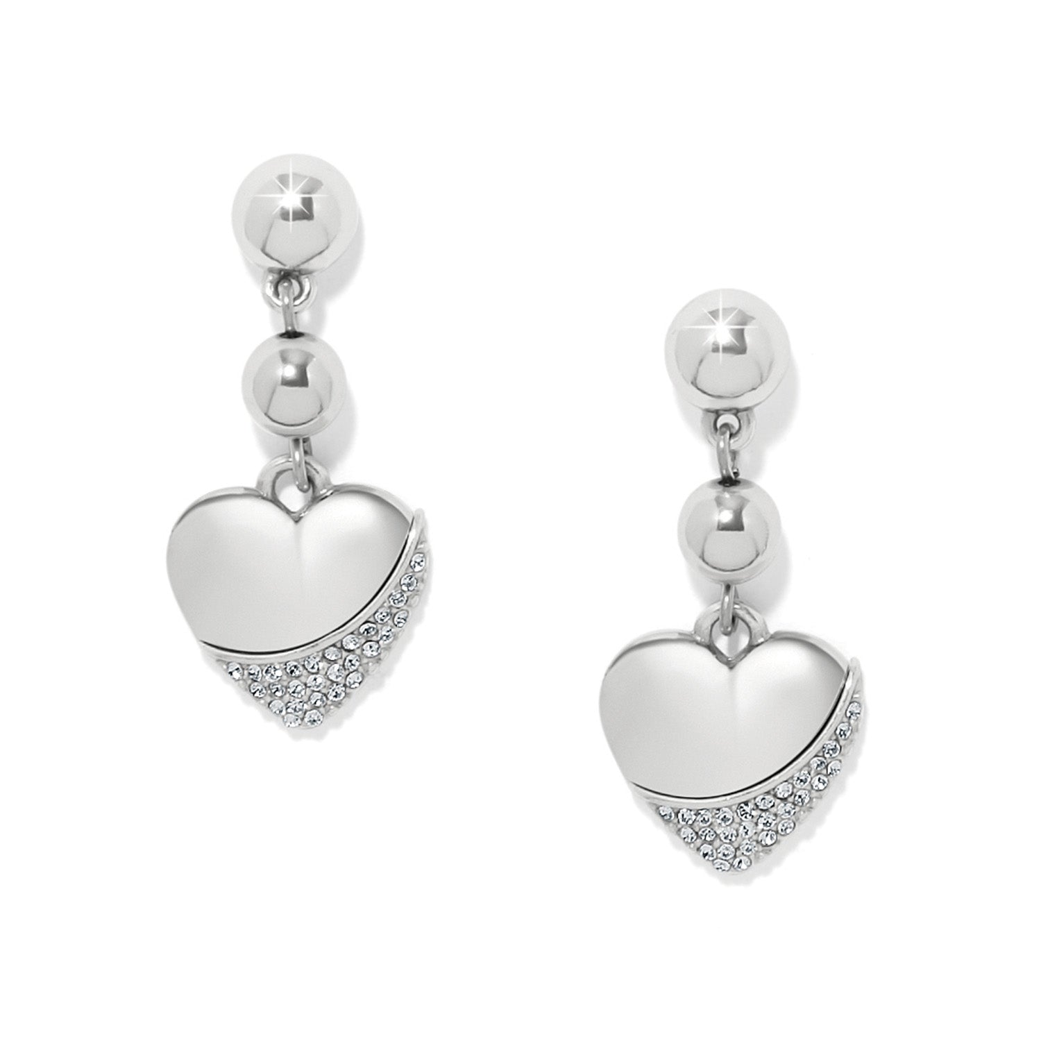 Meridian Petite Heart Wave Post Earrings