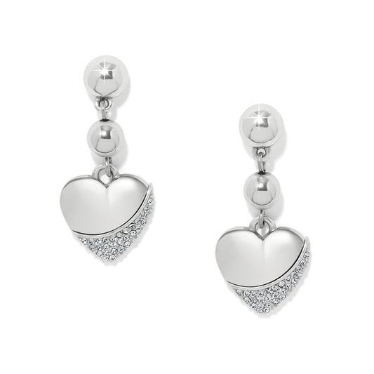 Meridian Petite Heart Wave Post Earrings