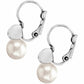 Meridian Petite Pearl Leverback Earrings