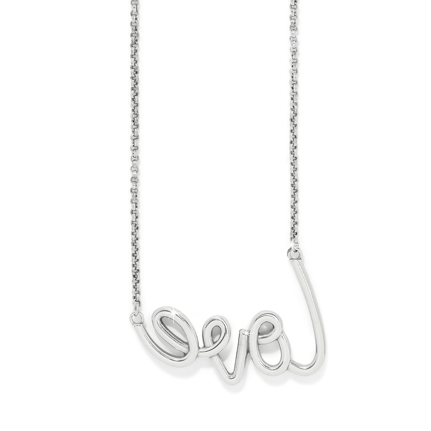 Love Script Sparkle Necklace