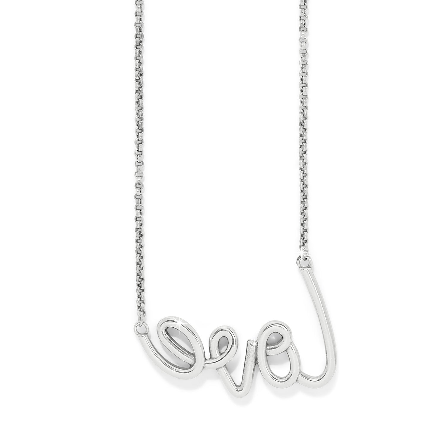 Love Script Sparkle Necklace