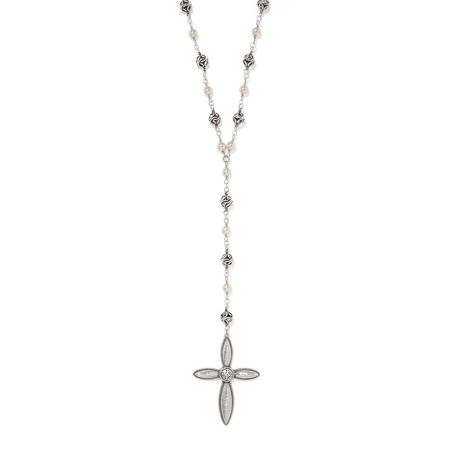 Ferrara Lacrima Rosary Necklace
