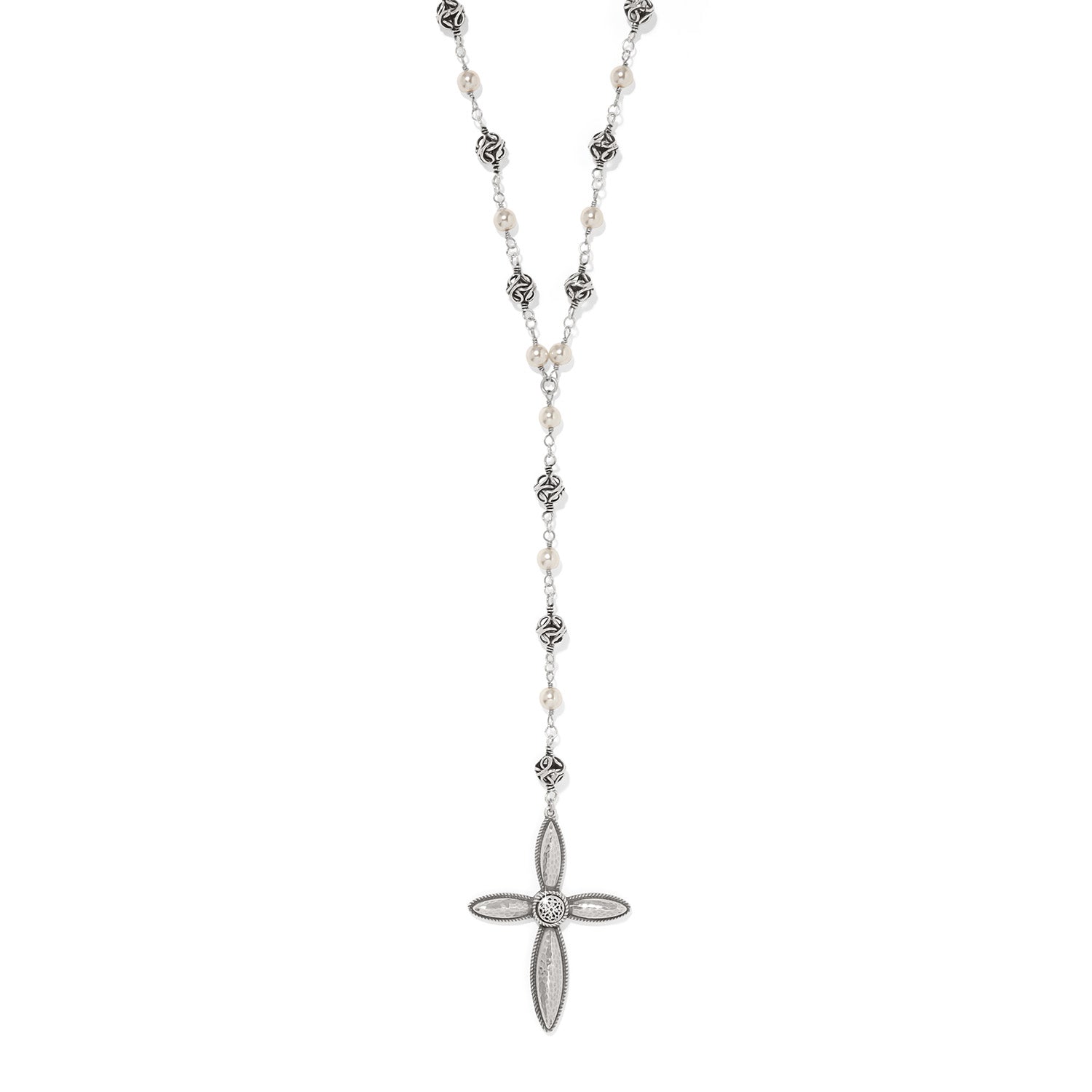 Ferrara Lacrima Rosary Necklace
