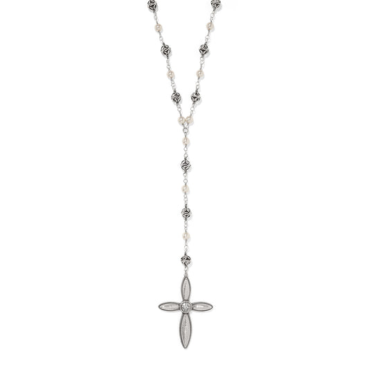Ferrara Lacrima Rosary Necklace